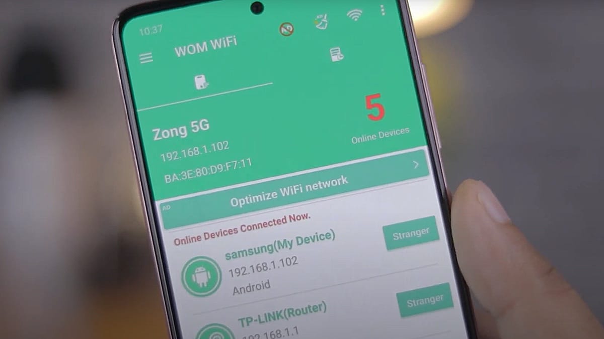 Applicación de Android que detecta los dispositivos conectados a tu wifi